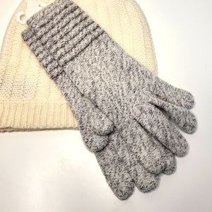 Heather Grey/Silver Vona Gloves
